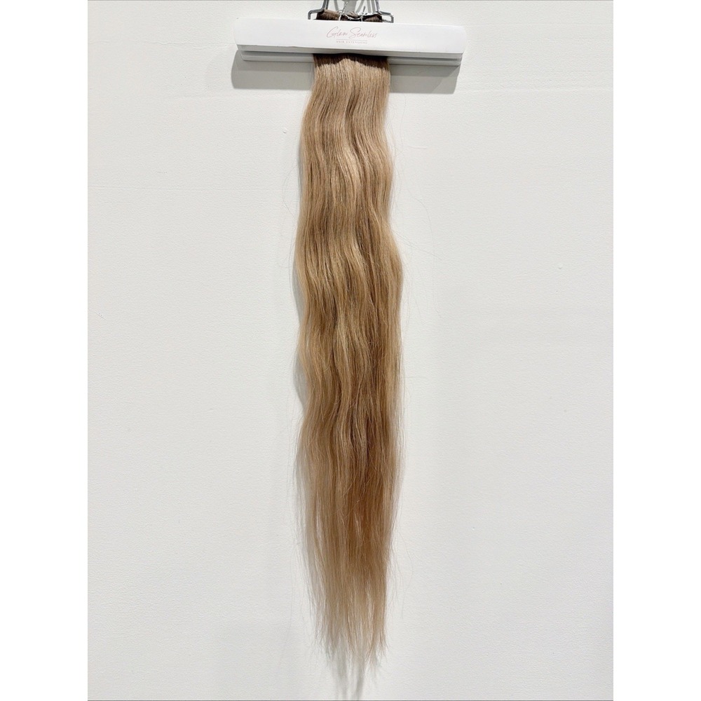 Glam Seamless x Priscilla Valles Tape In Hair Extension 25" Blonde #9 Rooted NEW